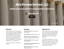 Tablet Screenshot of ableprocessservers.com